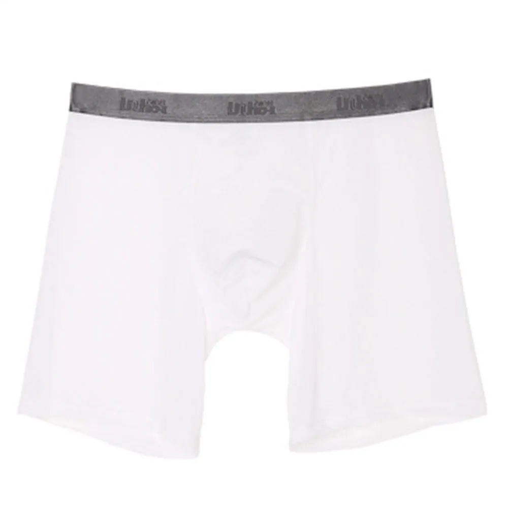 Mens Nylon Long Boxers Shorts Underwear Man U Convex Boxer Soft Slip Panties Sport Underpants Sculpting Boxershorts