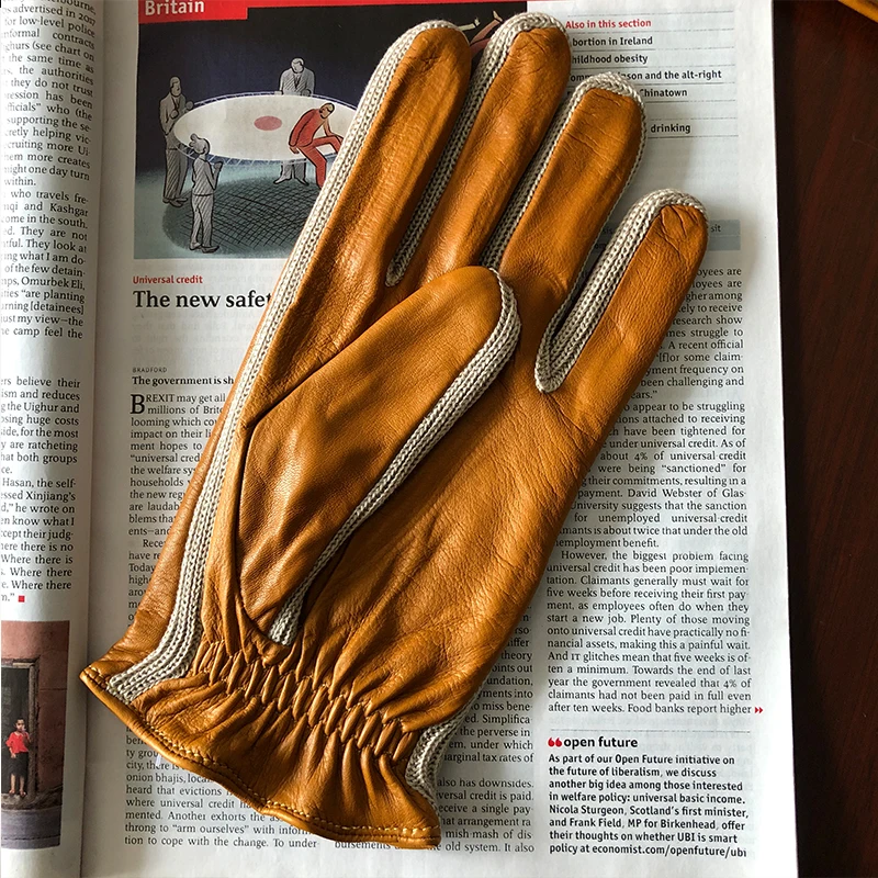 Мужские кожаные перчатки из овечьей кожи|Мужские перчатки| |