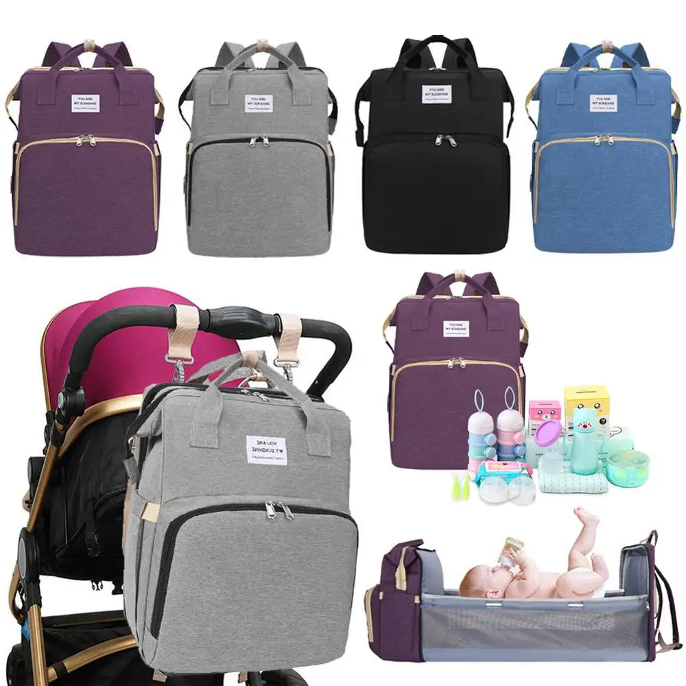 

Сумка для матери, многофункциональная портативная сумка для подгузников, складной большой детский рюкзак для путешествий, Детская подстав...