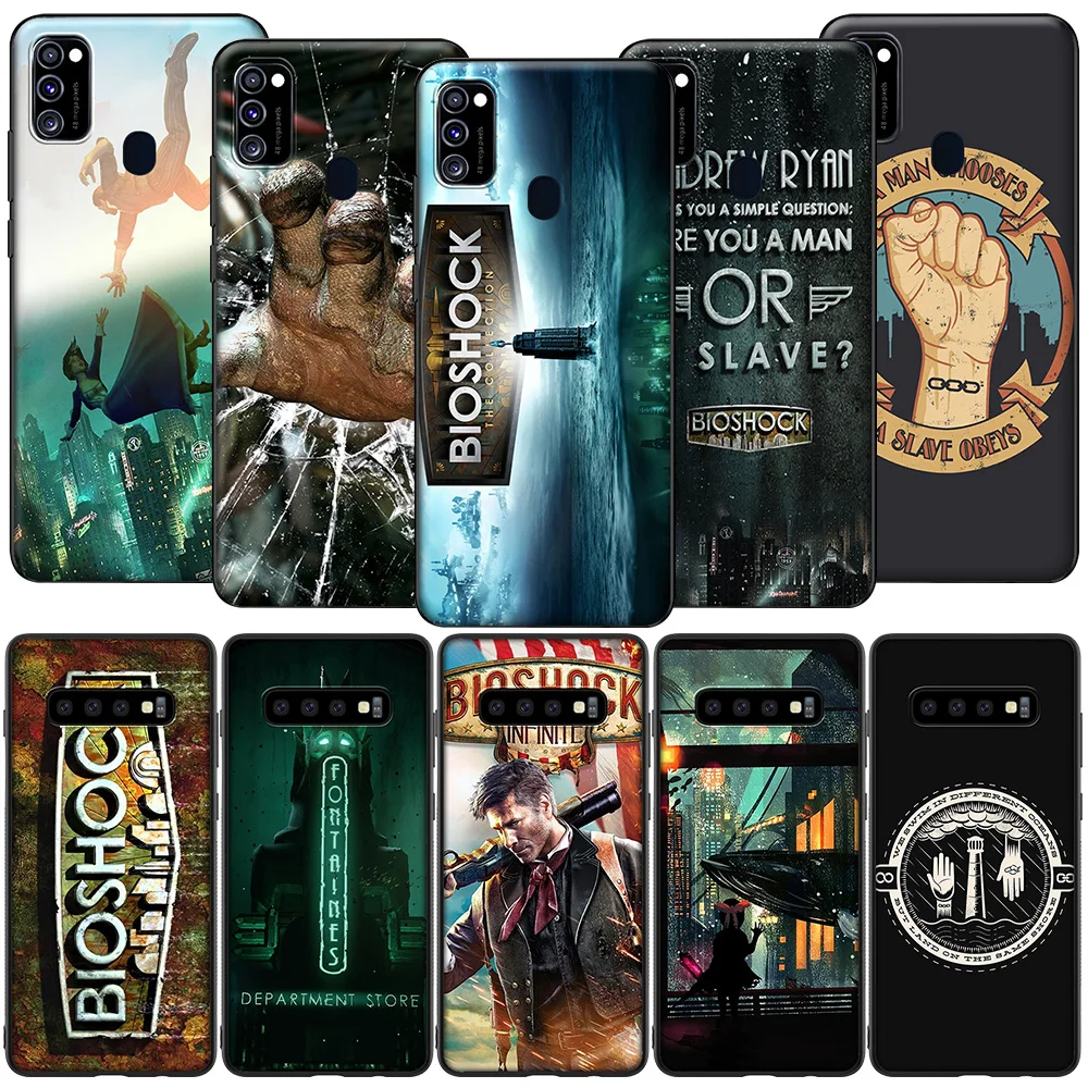 Силиконовый мягкий чехол GX37 Bioshock для Samsung S6 S7 Edge S8 S9 S10 S10E S20 Fe S21 S21s S30 Ultra Plus Lite -