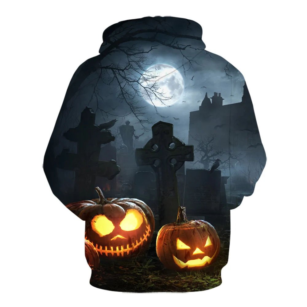 

Men's fashion 3D printing new pumpkin head hoodie spoof fun sports hoodie personality casual spring and summer pullover
