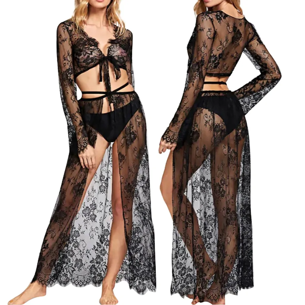 Женская сексуальная шелковая атласная ночная рубашка с поясом без рукавов V