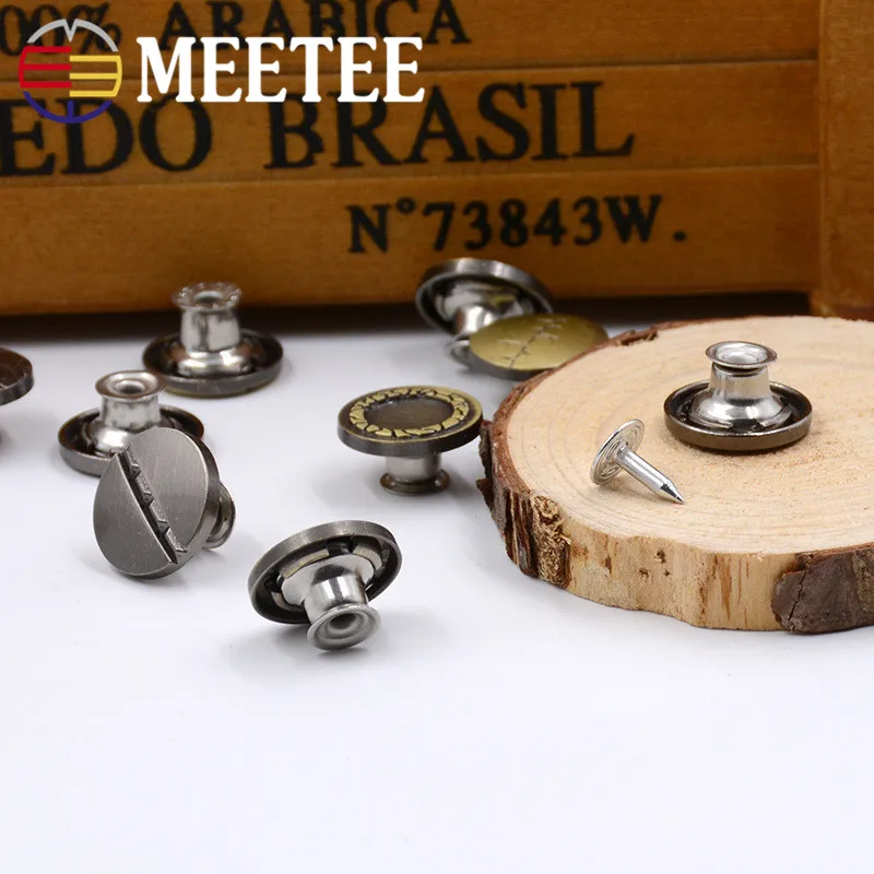 Meetee 10pcs 17mm High-grade Metal Jeans Button Men's Women's Denim Clothing Decoration DIY Sewing AccessoriesD2-14 | Дом и сад