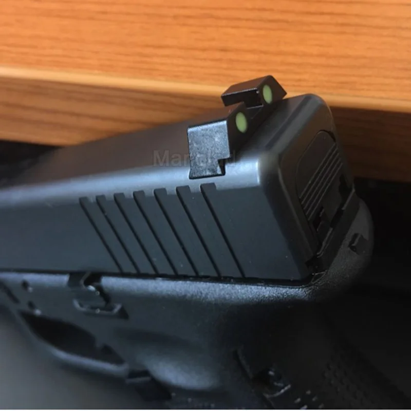 Тактический светящийся в темноте Ночной прицел Glock пистолет ночного видения набор 9 мм клатч передний и задний прицел набор для сумки