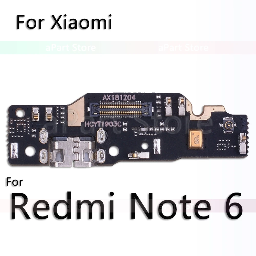 For Redmi Note 6 Для Xiaomi mi Red mi Note 5 5A 6 7 Plus Pro Global USB Дата зарядный порт зарядное устройство док-станция гибкий кабель Замена - Цвет: For Redmi Note 6