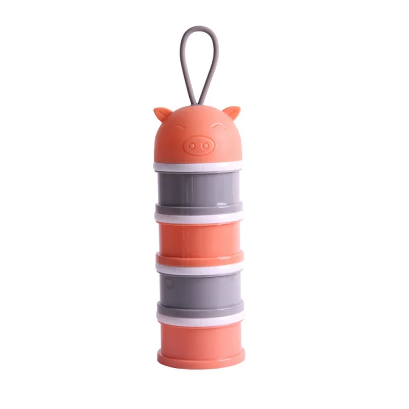 

4-Layers Milk Powder Storage Box Case Dispenser Baby Infant Food Storage Safe