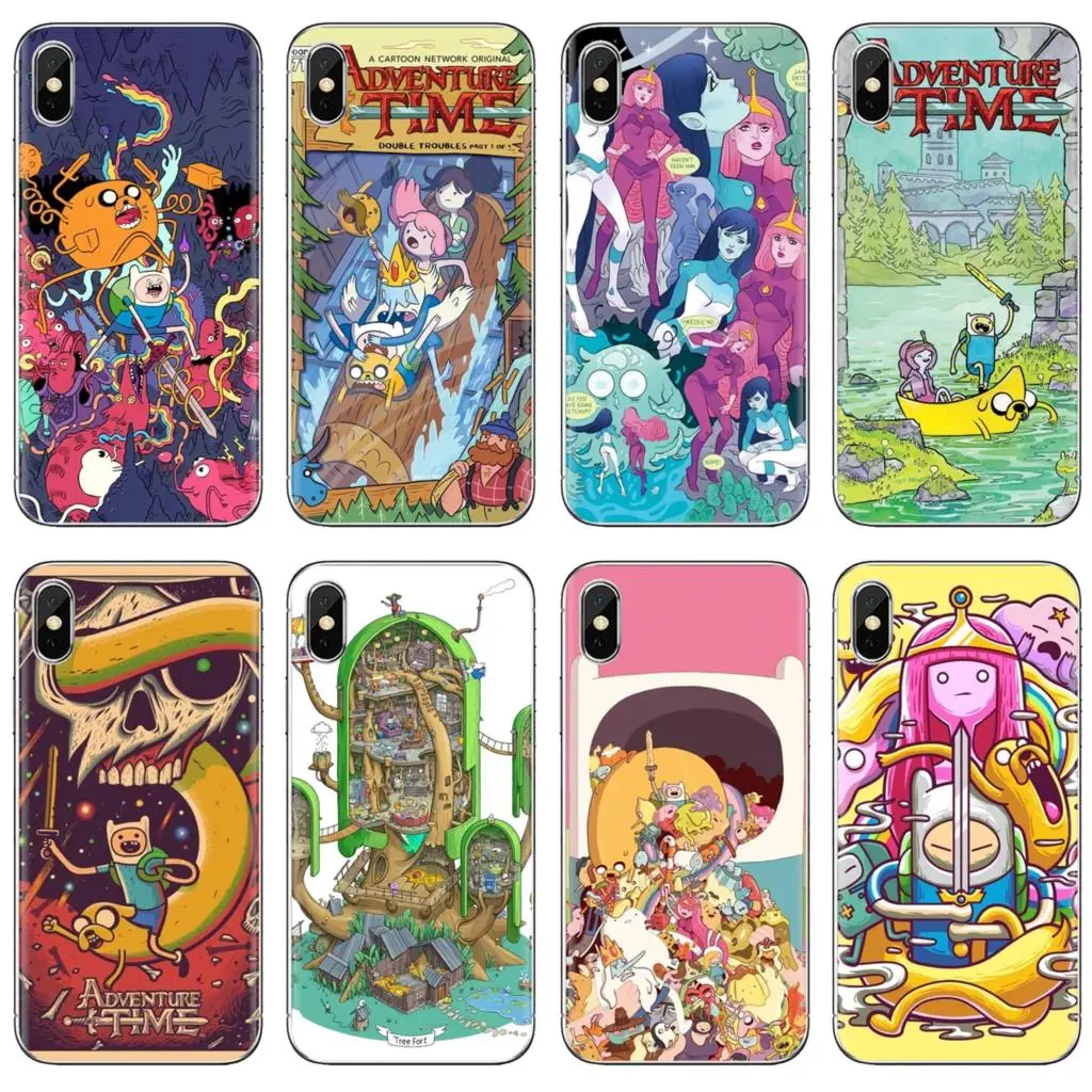 Силиконовый чехол для телефона Motorola Moto G G2 G3 X4 E4 E5 G5 G5S G6 Z Z2 Z3 C Play Plus Adventure Time