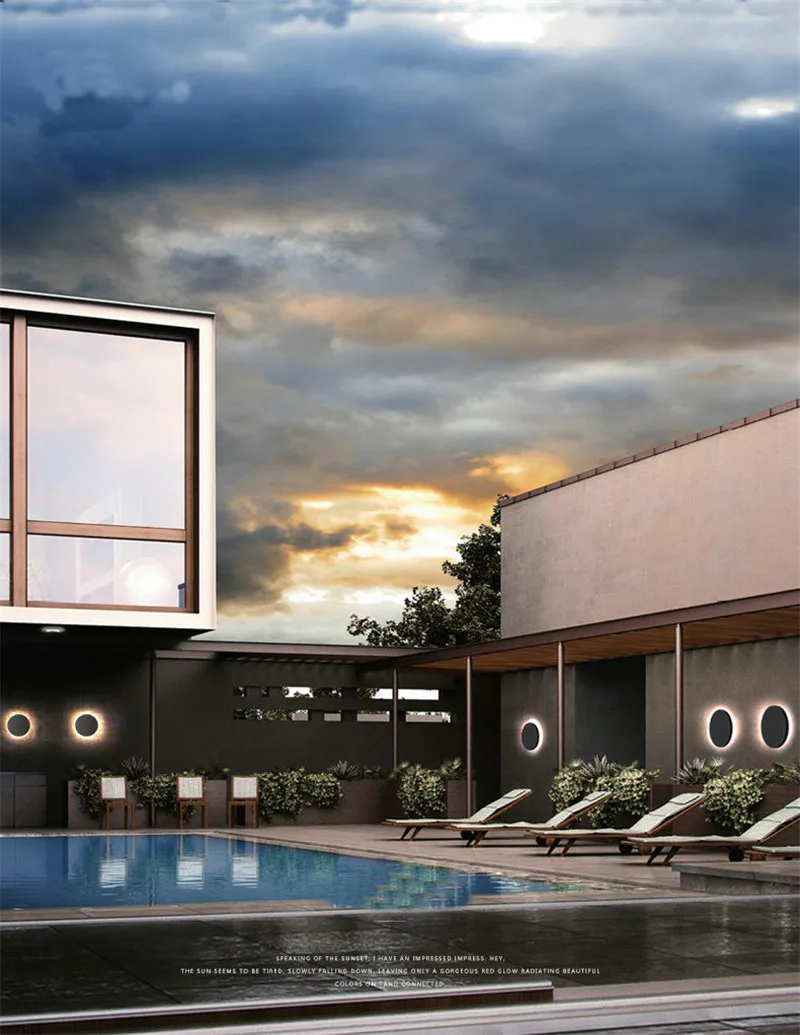 Светодиодный настенный светильник ML36 12 Вт наружный водонепроницаемый для