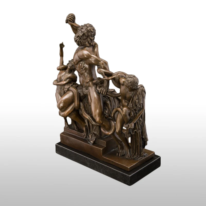 ATLIE BRONZES всемирно известная скульптура произведение искусства Laocoon и его сыновья бронзовые статуи греческие ремесла Статуэтка вилла украшения