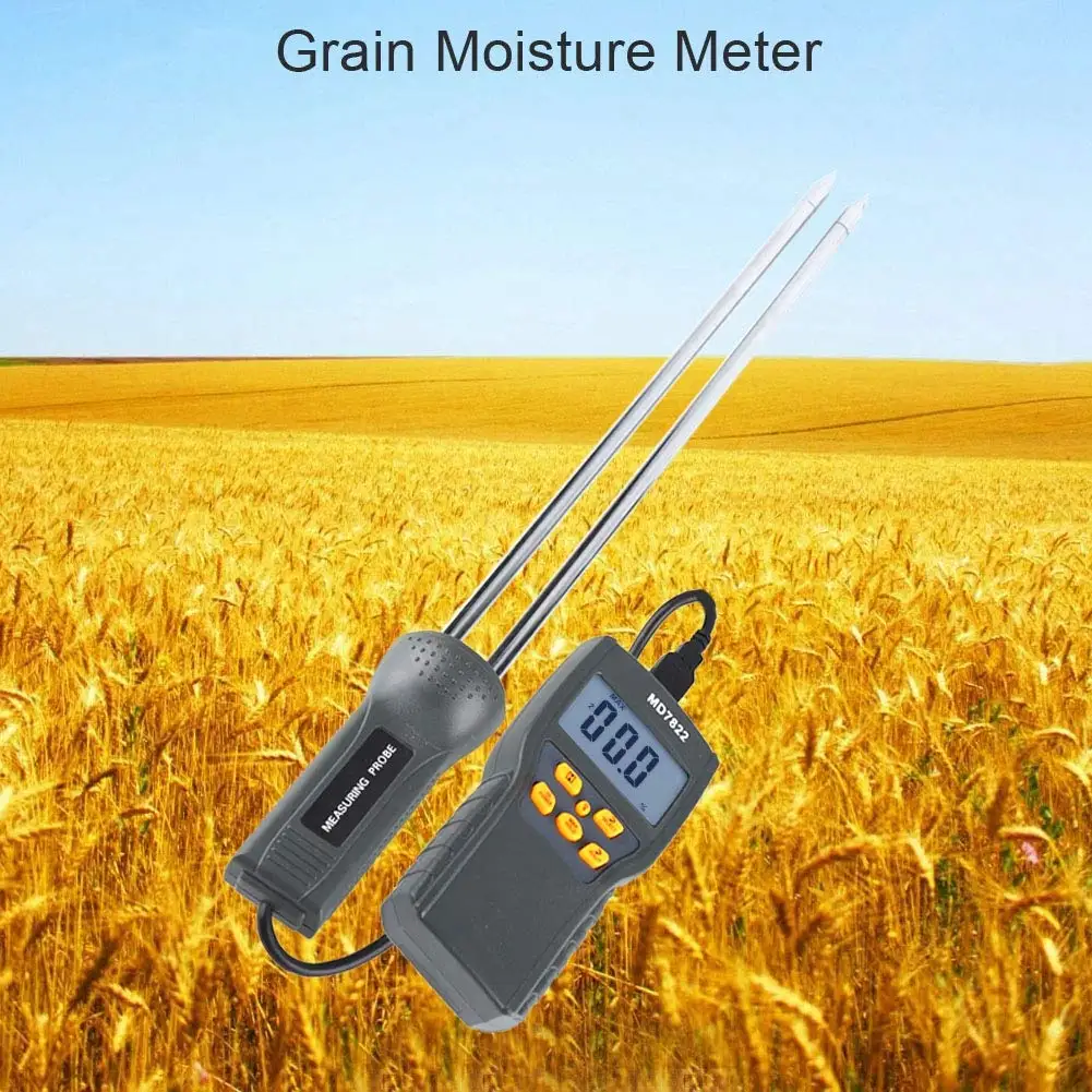 

Digital Grain Moisture Meter 2%-30% Wheat Humidity Tester Detector Instruments Wheat Corn Rice Moisture Probe Hygrometer
