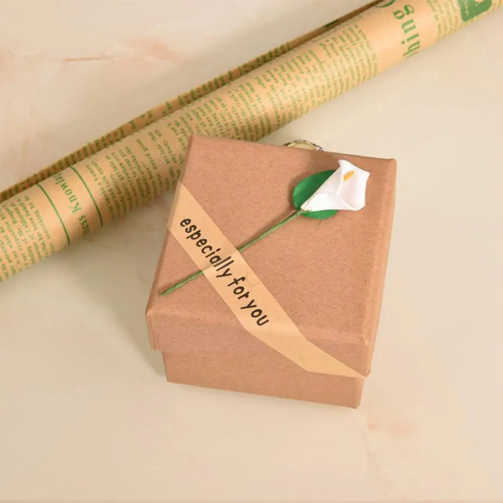 

1 шт. квадратная коробка для хранения ювелирных изделий, свадебная картонная коробка для серег, витрина, держатель, Подарочная коробка для к...