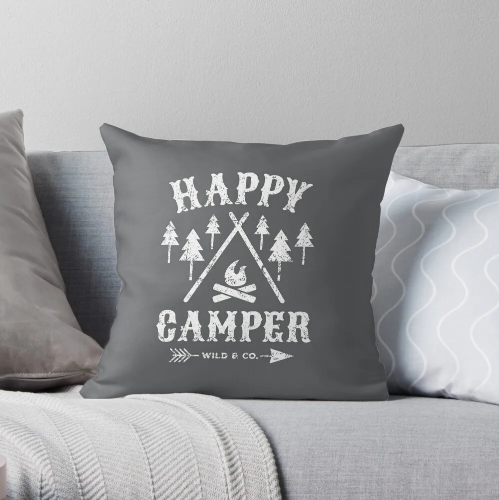 

Наволочка для подушки Happy RV в потертом стиле, 40x40 см
