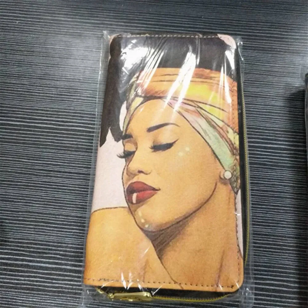 

Cusotm Print Sac A Main Black Art African Girl Printing 2pcs/set Handbags&Wallets Ladies Fashion Hand Bag for Girls Book Bags