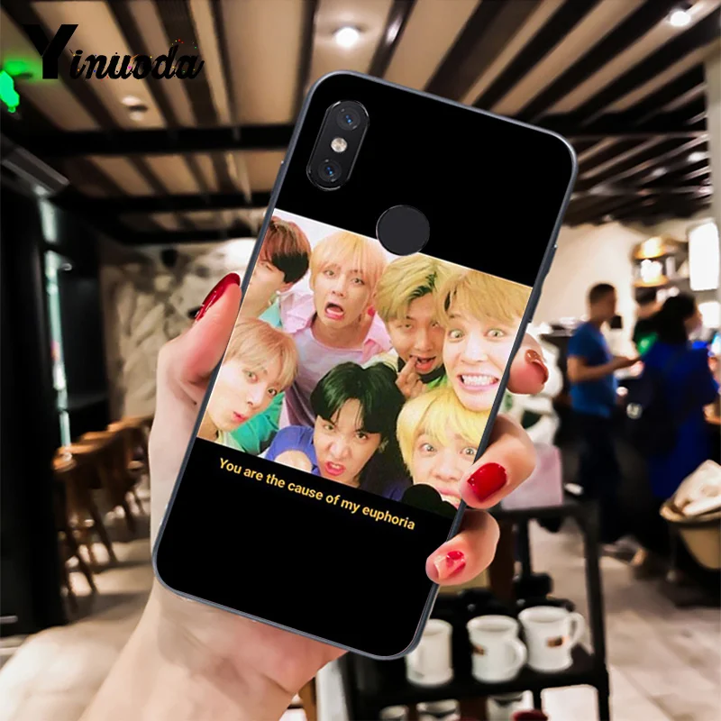 Yinuoda KPOP Euphoria Jungkook Новинка чехол для телефона Fundas Крышка для Xiaomi mi 6 mi x2 mi x2S 5A 6A 7A Red mi 5 note5 Note7 8pro