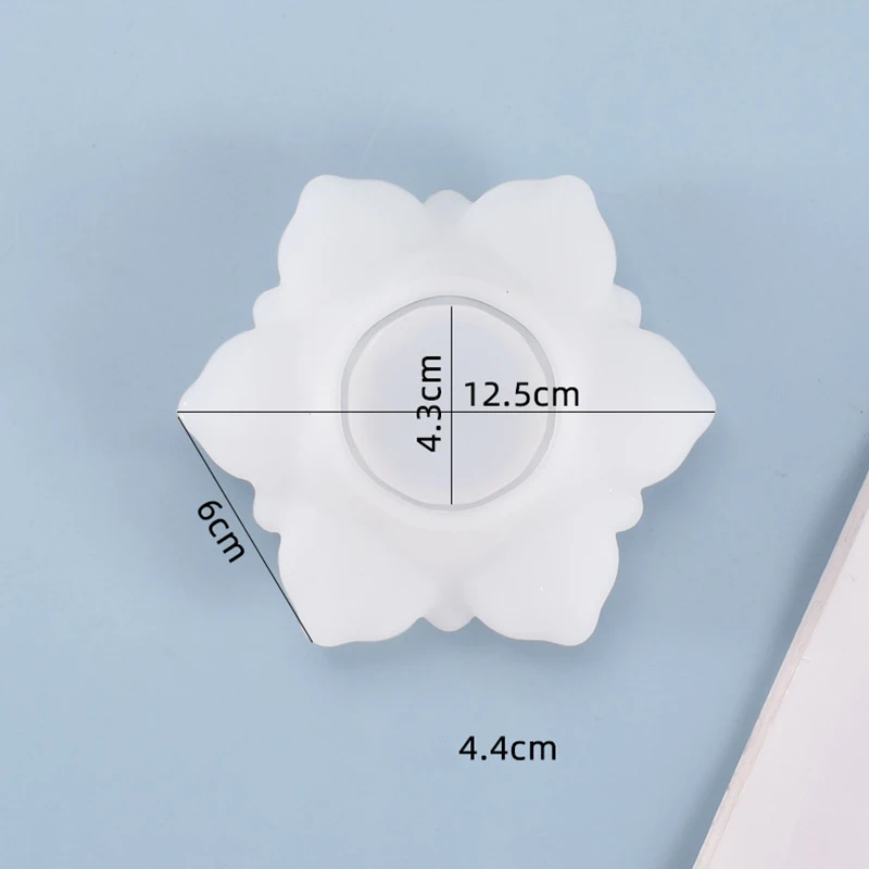 

Handmade Transparent DIY Ashtray Mold Lotus Candle Holder Storage Box Mould Flower Pot Drop Shipping