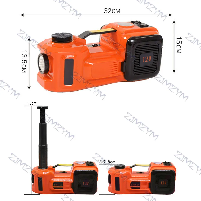 5-тонный подъемник 45 см Электрический Гидравлический Домкрат 3 в 1 Автомобильный