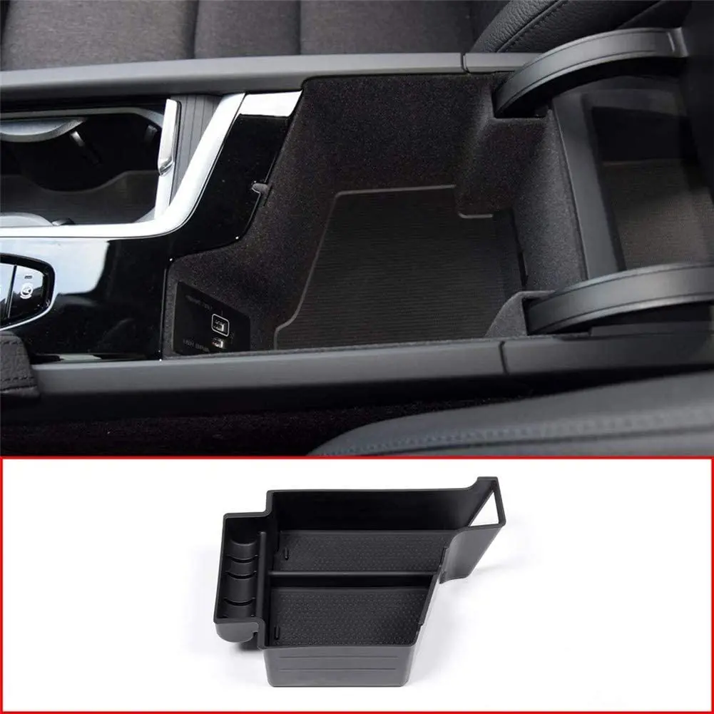 

For Volvo S90 XC90 V90CC 2017-2019 For XC60 2018 ABS Plastic Front Row Central Armrest Storage Box