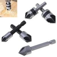 5pcslot round hexagon hss chamfering tool with 82 degree corner slot and hexagonal handle for punching