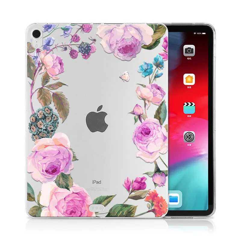 IP10 MTT Мягкий ТПУ чехол для iPad Pro 12,9 дюйма выпуск A1876 A2014 A1895 A003 цветочный принт задняя крышка защитный чехол для планшета - Цвет: IP10