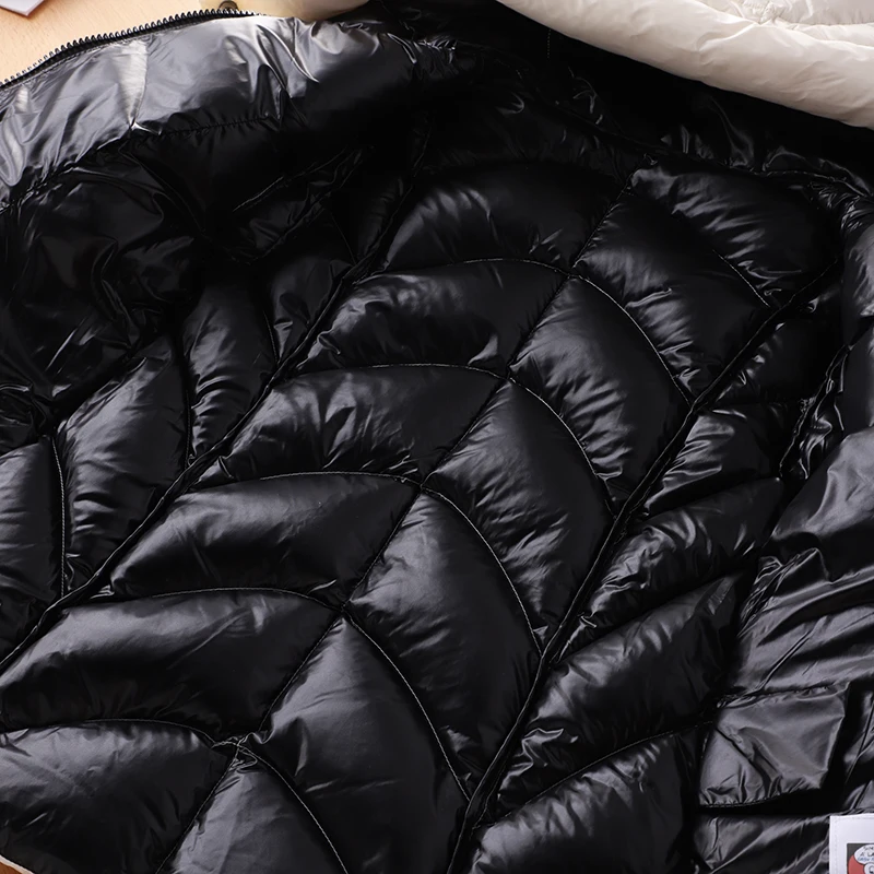 Ультра-светильник зимняя куртка для женщин 20% белое пальто на утином пуху Женская