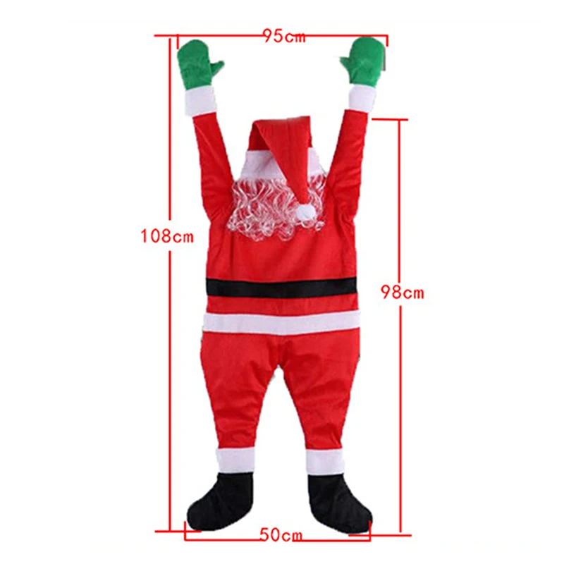 

Santa Claus Climbing Ladder Electric Santa Claus Doll Christmas Tree Hanging Ornament Outdoor Indoor Door Wall Decoration