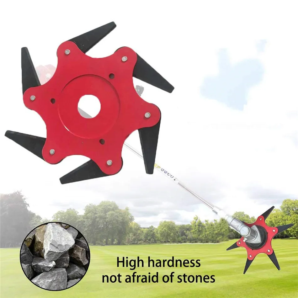 Универсальная Головка триммера с 6 лезвиями для газонокосилки триммер травы