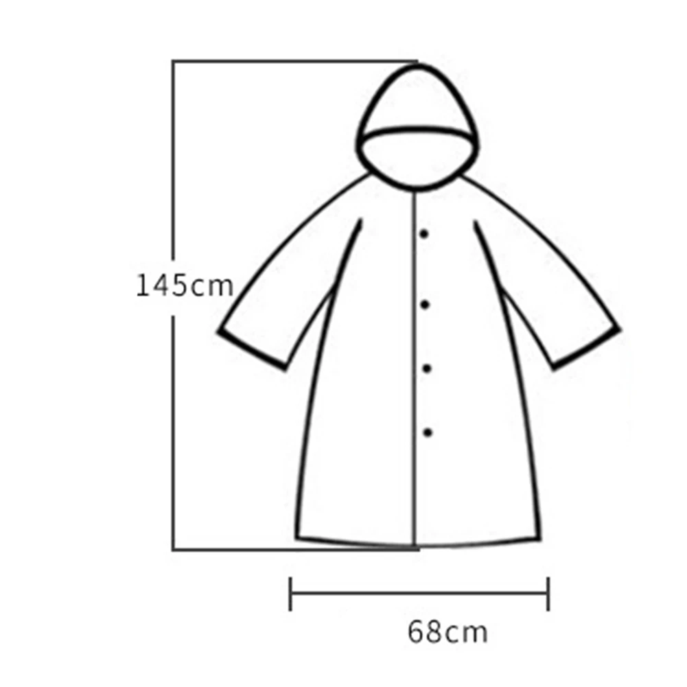 Дождевик пончо многоразовый для взрослых дождевик с капюшоном экстренных