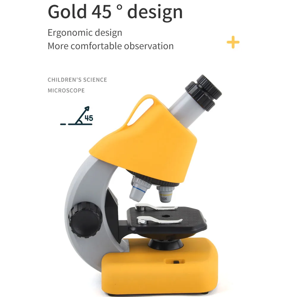 

NO.XD168-003 100x/400x/1200x LED Refined Scientific Instruments Toy Set for Kids Children Microscope High Resolution Microscope