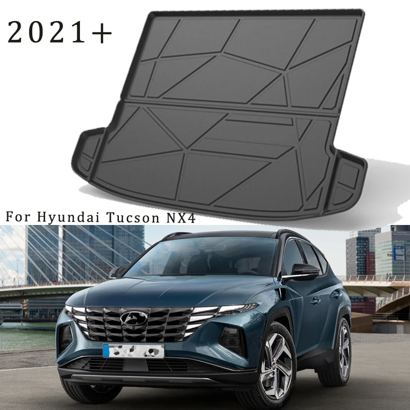 

Специализированный автомобильный коврик для багажника Hyundai Tucson NX4 2021 2022 TPO, напольный коврик, защита для любой погоды, ковер, аксессуары