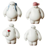cartoon accessories plastic baymax robot crafts figure ornaments home decorations big hero doll toys gifts