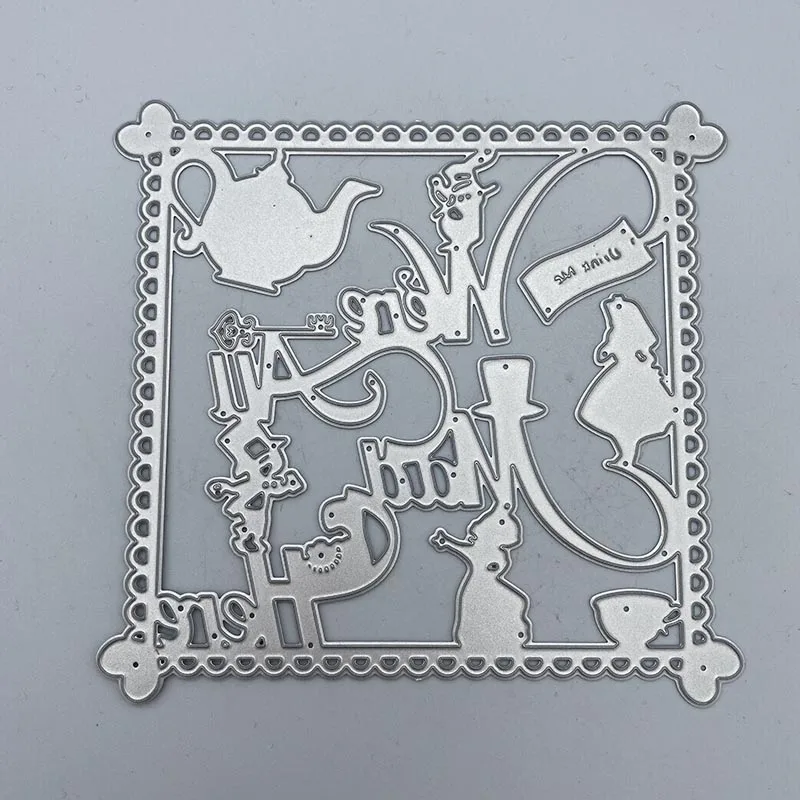 

Metal Cutting Die Were All Mad Here Scrapbook Album Paper Card Craft Embossing 2021 New