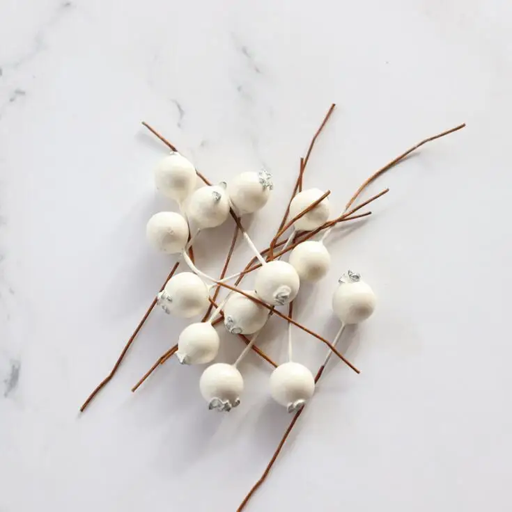 Свадебные украшения Рождественская ягода вишня 20 шт./лот Цветочные венки DIY