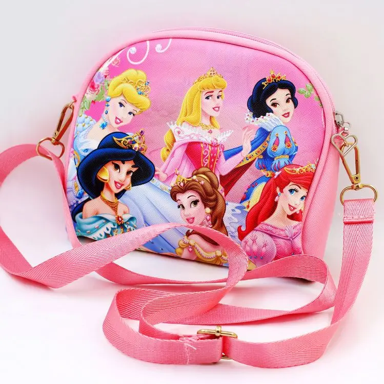 Disney платье принцессы Дети pu сумка для девочек с героями мультфильмов мессенджер