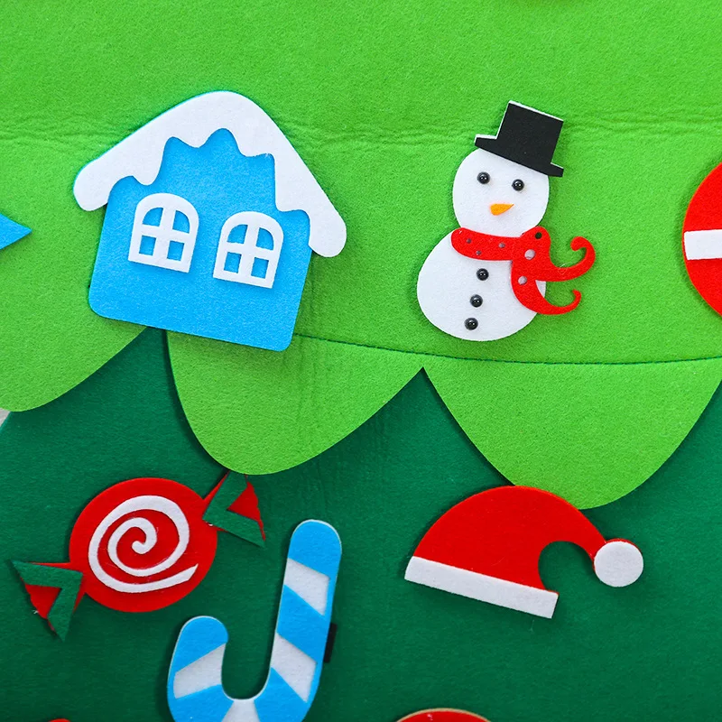 christmas decorations for home children's manual wisdom DIY three dimensional Christmas tree natal navidad decor gift Pendant |