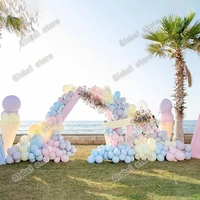 239pcs double maca blue white latex balloons garland arch wedding birthday decorations baby shower home decors balloon arch