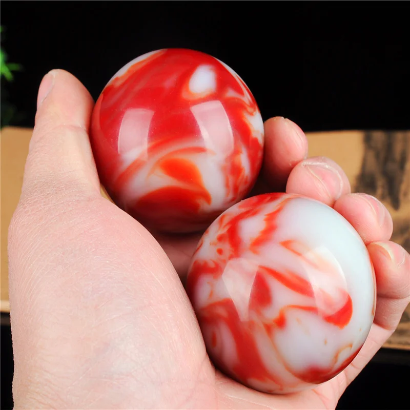 

Hand piece round fitness ball to play Hetian jadeite 5mm pieceAAAAAA Free shipping