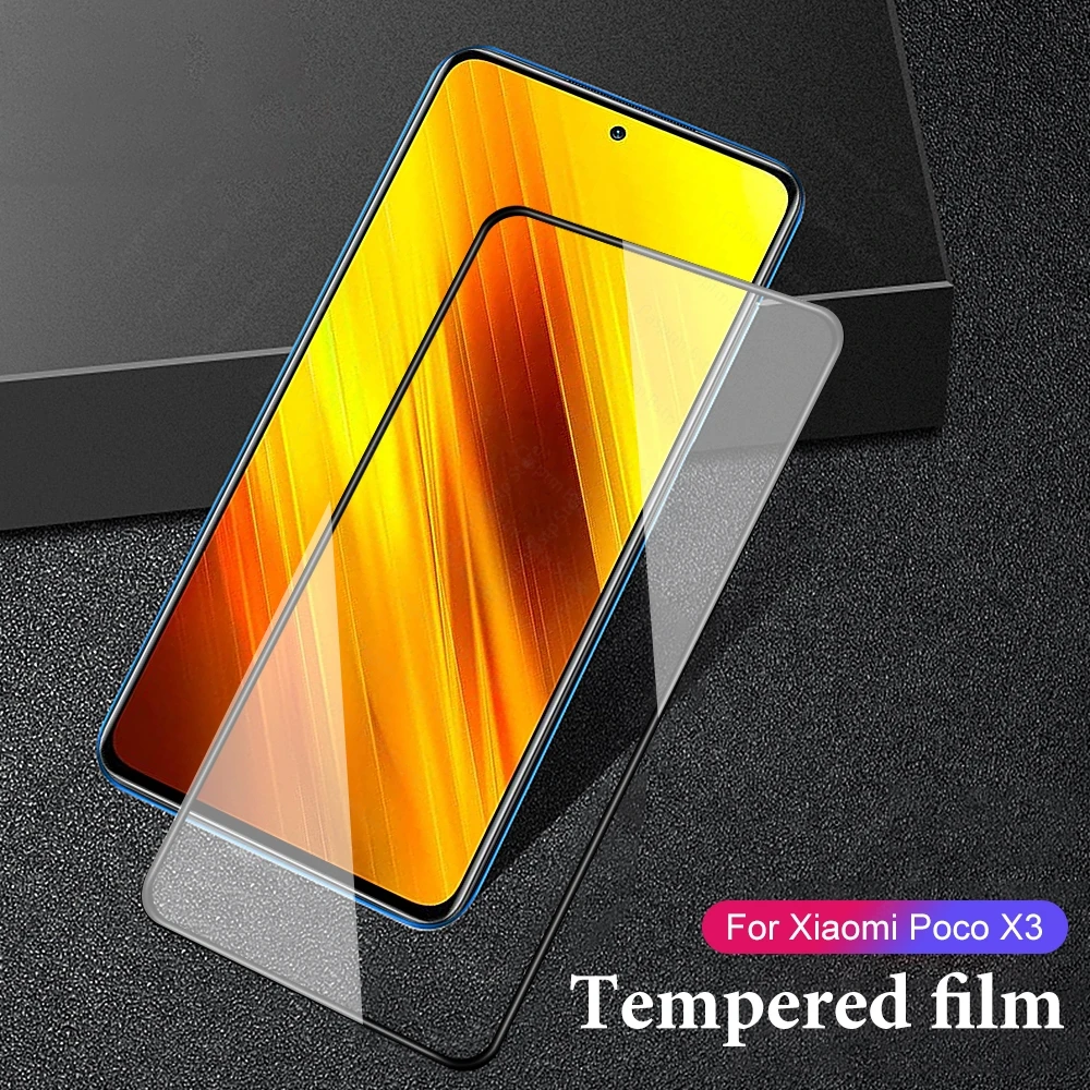 1+2 camera glasses poco x3 Screeen Protector pocophone nfc xiomi f 2 pro Tempered Glass f2 pelicula | Мобильные телефоны и