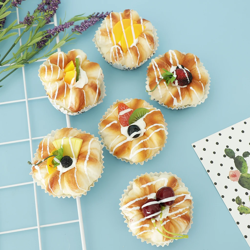 Упаковка из 6 штук искусственный хлеб Реалистичная еда детская игра-игрушка |