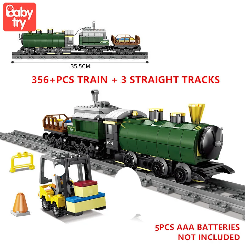 2019 DIY модель электрической железной дороги Обучающие кирпичи строительные блоки