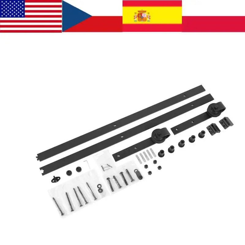 1830 м раздвижные двери подвесные рельсы деревянные фурнитура набор Стальных