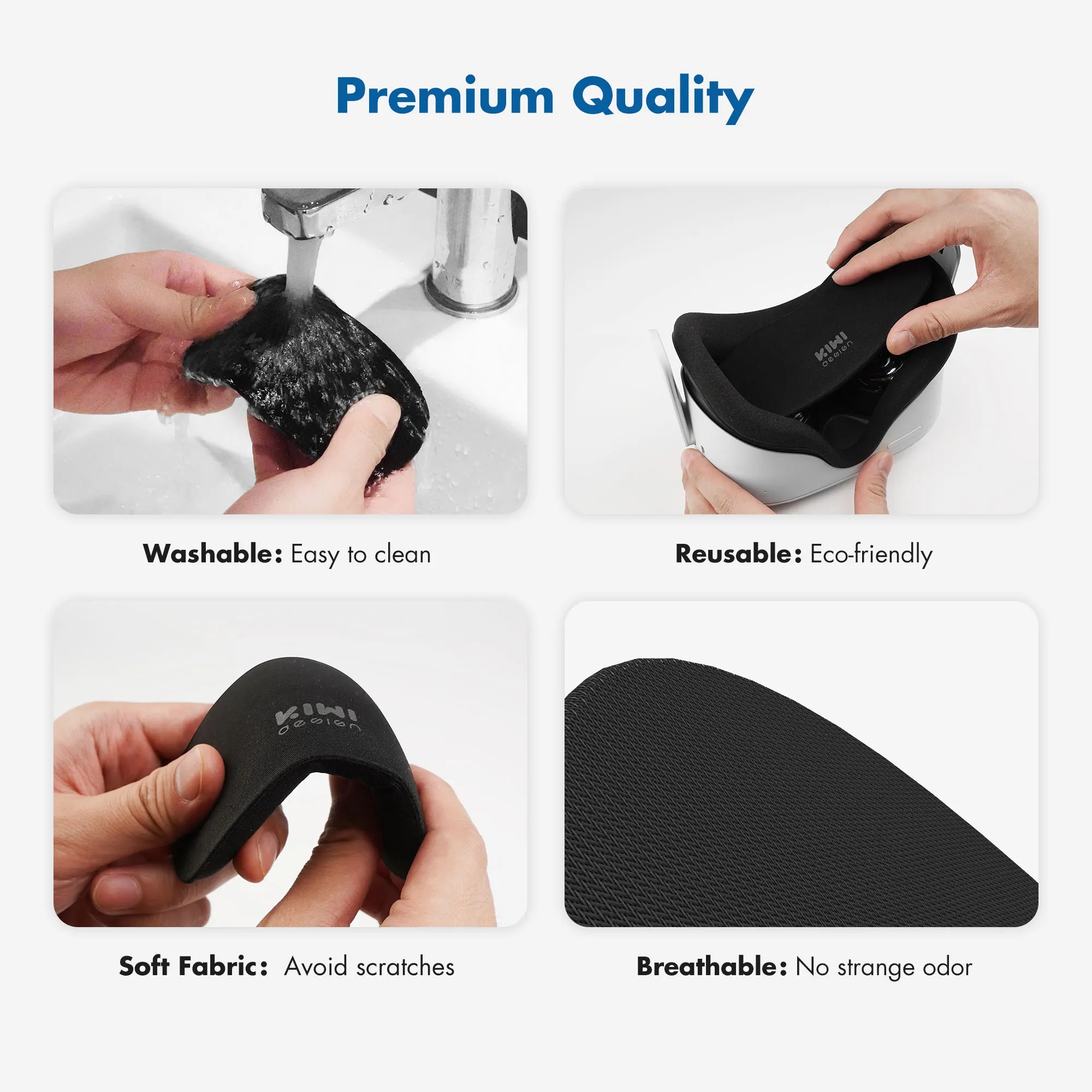 KIWI design Lens Protector For Oculus Quest 2 Dust Proof VR Cover Anti-Scratch Protect Washable | Электроника