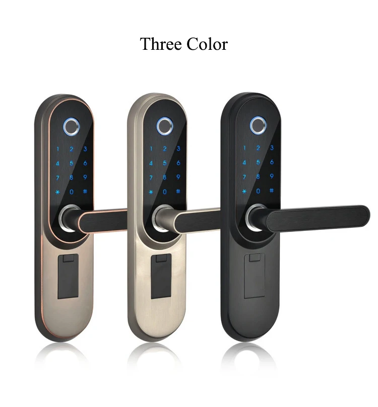 Электронный цифровой дверной замок со сканером отпечатков пальцев 300