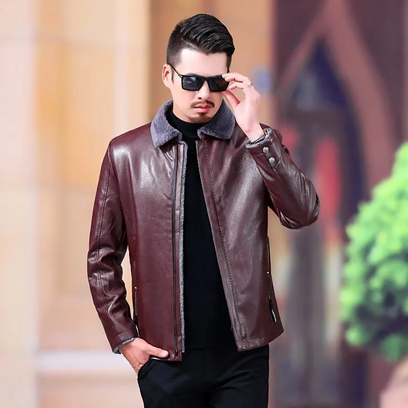 Новый размера плюс 8XL 7XLJacket для мужская шуба Мужская Фирменная шерстяная куртка