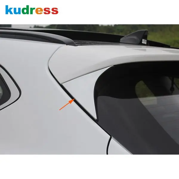 Для Hyundai Tucson 2015 2020 хромированный задний спойлер Обложка отделка треугольник
