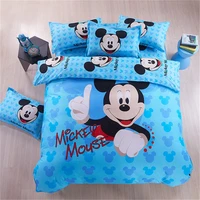 home textile mickey mouse bedding set minnie mouse cartoon bed children bedclothes cover children bed set sheet cot