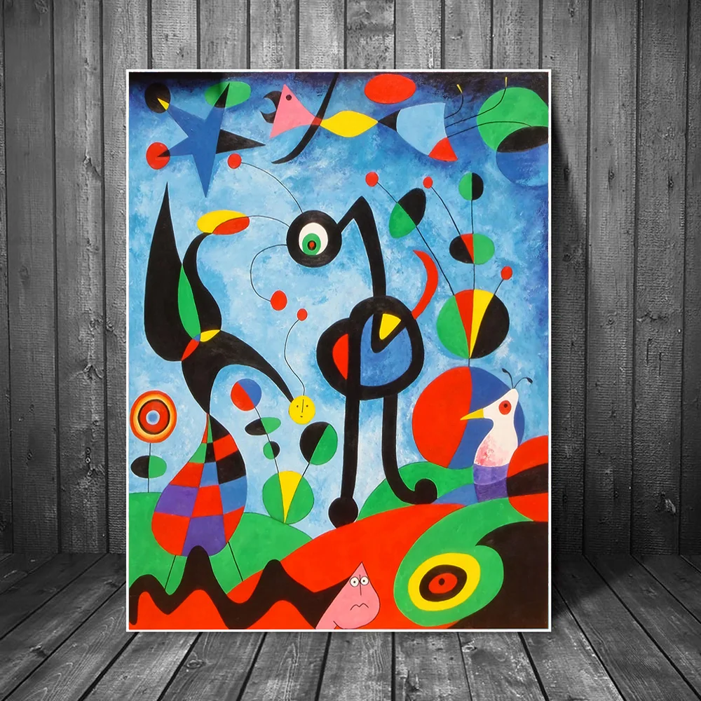 

The Garden 1925 By Joan Miro Famous ArtWork Reproductions Abstract Canvas Paintings of Joan Miro Wall Pictures Home Wall Decor