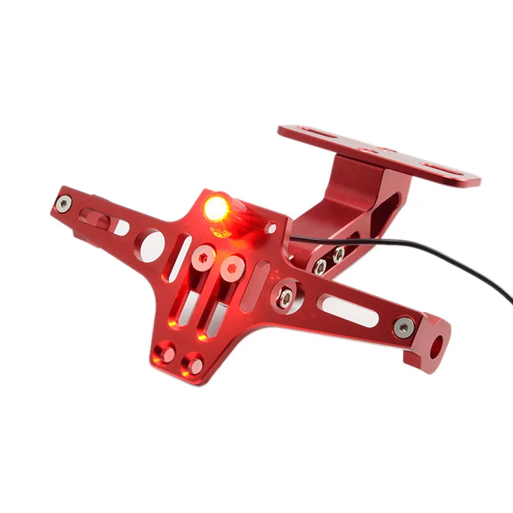 Универсальный Регулируемый Алюминиевый держатель для номерного знака мотоцикла