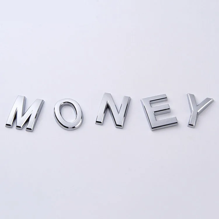 Серебряная фототабличка 5 см с буквенным покрытием рекламная табличка цифровым