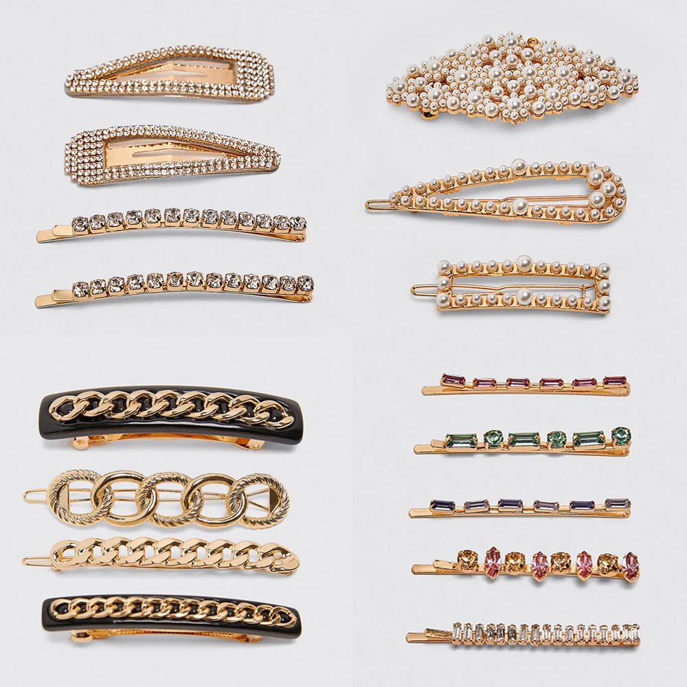 Модные заколки для волос ZA набор женщин фирменный дизайн новые украшения