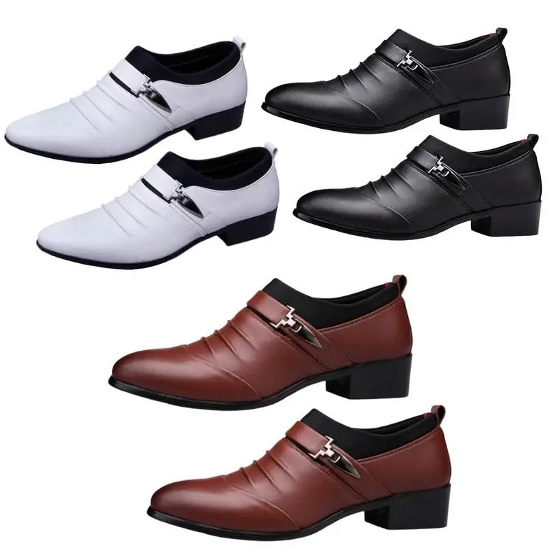 

Big Size 39-45 Men Shoes New British Leather Classic Business Men Dress Shoes Wedding Office Oxford Shoes Male Black masculino